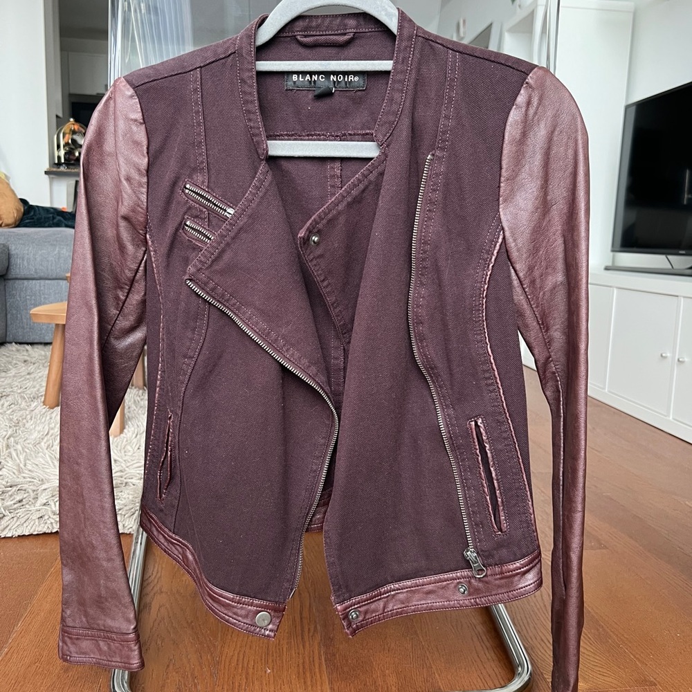 Blanc Noir Vegan Leather Jacket